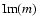 ${\rm Im}(m)$