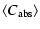 $\displaystyle \left<C_{{\rm abs}}\right>$