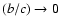 $(b/c)\rightarrow 0$