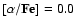 $[\alpha /{\bf Fe}] = 0.0$