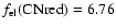 $f_{\rm el}({\rm CN red}) =
6.76$