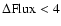 $\Delta {\rm Flux} <4$