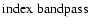 ${\rm index\; bandpass }$
