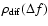 $\rho_{\rm dif} (\Delta f)$