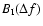 $B_{\rm I}(\Delta f)$