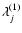 $\lambda_j^{(1)}$