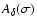$A_\delta (\sigma)$