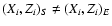 $(X_i,Z_i)_{S} \neq (X_i,Z_i)_{E}$