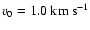 $v_0 = 1.0~{\rm km~s^{-1}}$