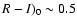 $R-I)_{0}\sim 0.5$