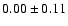 $0.00\pm0.11$