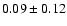 $0.09\pm0.12$