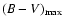 $(B-V)_{\rm {max}}$