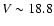 $V\sim18.8$