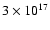 $3\times10^{17}$