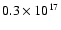 $0.3\times10^{17}$