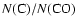 $N({\rm C})/N({\rm CO})$