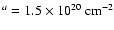 $^{a} = 1.5\times 10^{20}~{\rm cm^{-2}}$