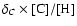 $\delta_{C} \times {\rm [C]/[H]}$