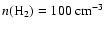 $n({\rm H_{2}}) = 100~{\rm cm^{-3}}$