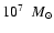 $10^{7}~ ~M_{\odot}$