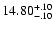 $\rm 14.80^{+.10}_{-.10}$