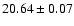 $20.64 \pm 0.07$