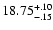 $\rm 18.75^{+.10}_{-.15}$