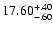 $\rm 17.60^{+.40}_{-.60}$