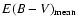 $E(B-V)_{\rm mean}$