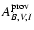 $A_{B,V,I}^{\rm prov}$