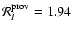 ${\cal R}_{I}^{\rm prov}=1.94$
