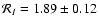 ${\cal R}_{I}=1.89\pm0.12$