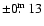 $\pm0\hbox{$.\!\!^{\rm m}$ }13$