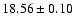 $18.56\pm0.10$