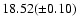 $18.52(\pm0.10)$