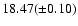 $18.47(\pm0.10)$