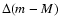 $\Delta(m-M)$