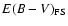 ${E(B-V)_{{\rm FS}}}$
