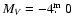 $M_{V}=-4\hbox{$.\!\!^{\rm m}$ }0$