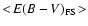 $<\!E(B-V)_{\rm FS}\!>$