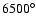 $6500^{\circ}$