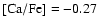 $\rm [Ca/Fe]=-0.27$
