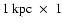 $1~{\rm kpc} ~\times ~1$