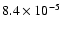 $8.4\times 10^{-5}$