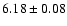 $6.18\pm0.08$