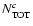 $N_{\rm TOT}^{c}$