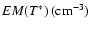 $EM(T^{\ast})\,\rm (cm^{-3})$