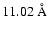$11.02~{\rm\AA}$