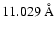 $11.029~{\rm\AA}$